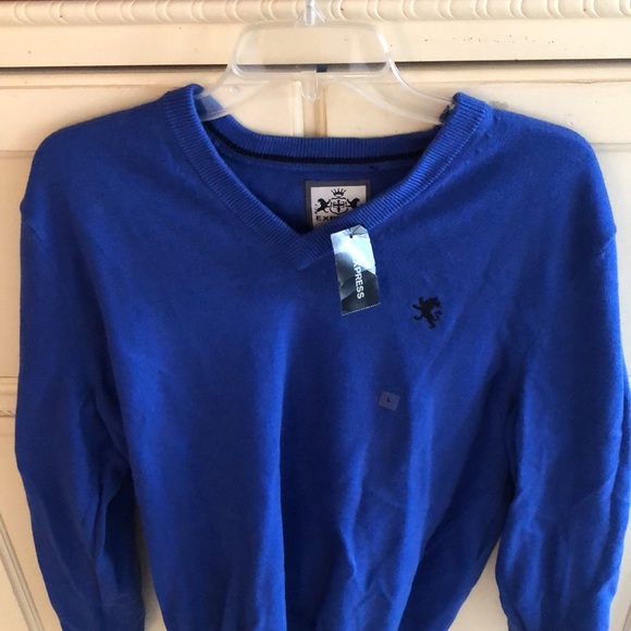 Express Cotton Long Sleeve Sweater - Picture 3 of 7